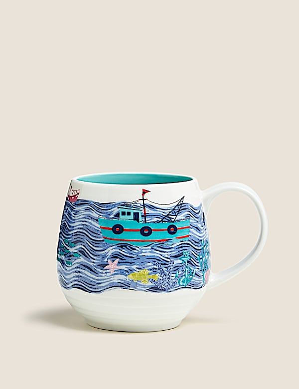 Boat Scene Mug