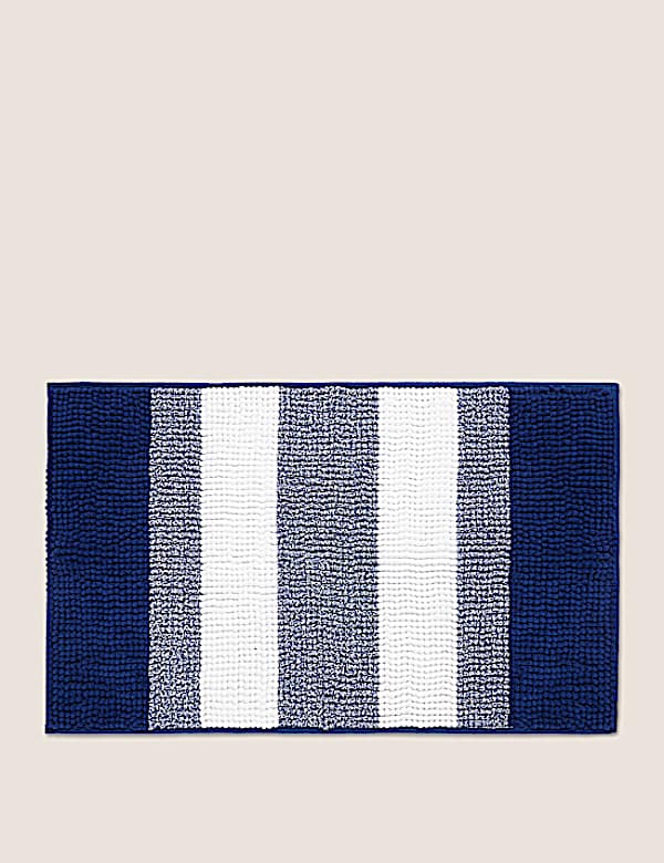 Bobble Striped Quick Dry Bath Mat
