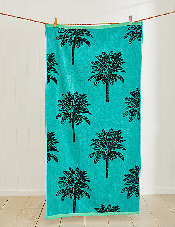 Pure Cotton Palm Beach Towel