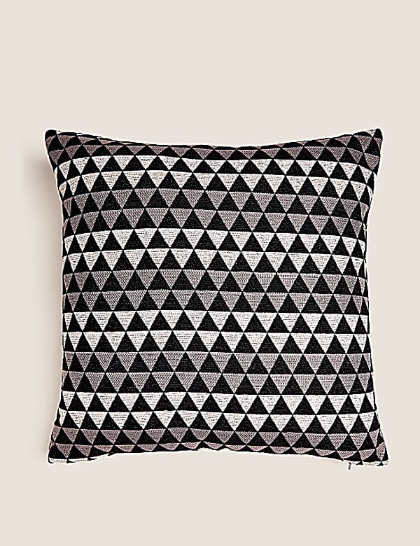 Chenille Geometric Cushion
