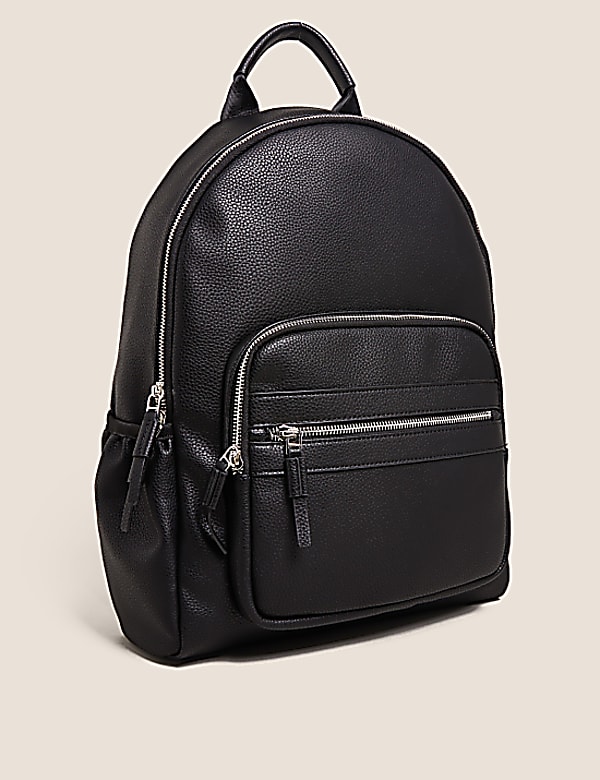 Buy Faux Leather Zip Around Backpack at Marks Spencer
