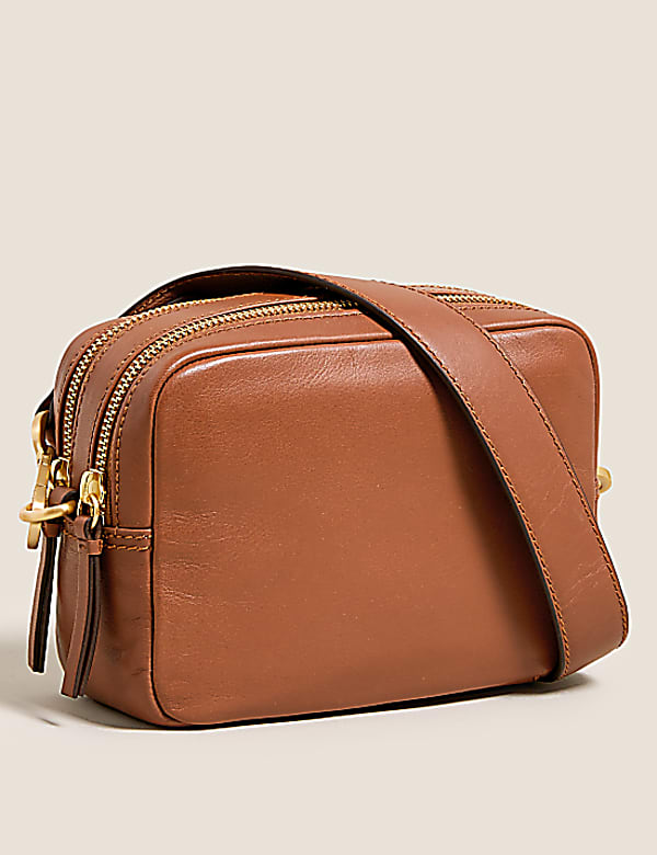 Leather Cross Body Camera Bag