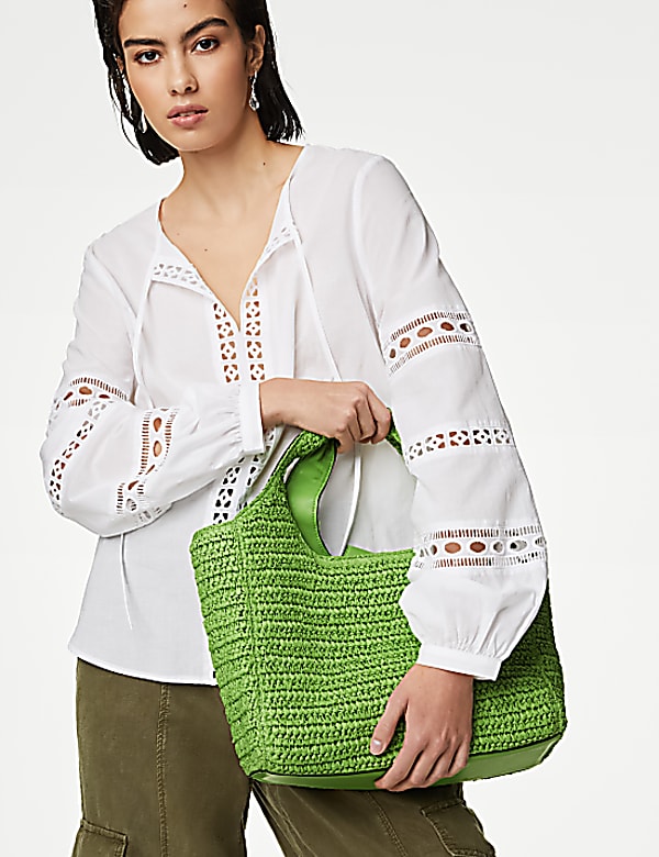 Straw Shoulder Bag
