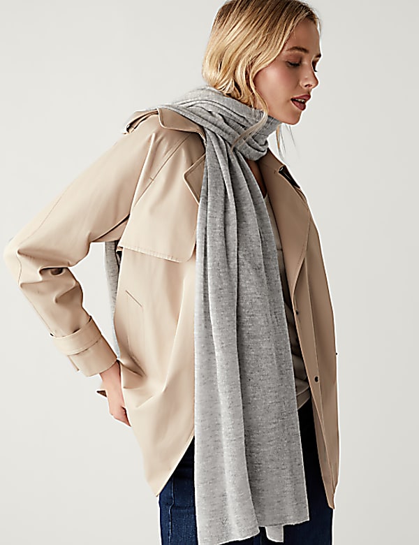 Pure Cashmere Oversized Scarf