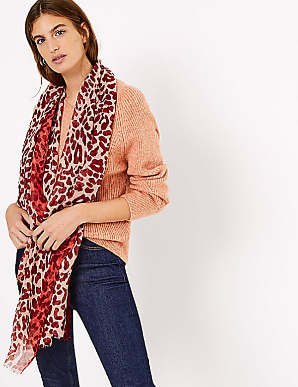 Leopard Print Scarf