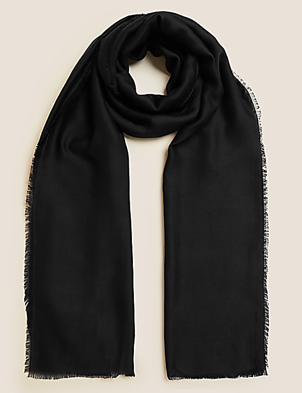 Woven Fringed Scarf