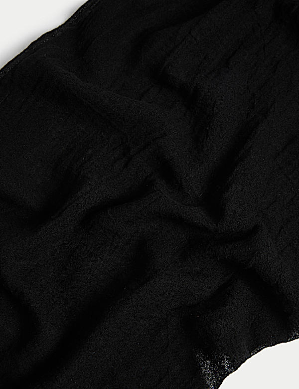 Linen Blend Textured Scarf