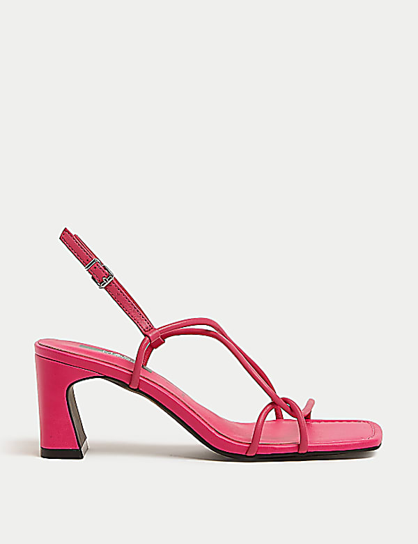 Leather Strappy Statement Sandals
