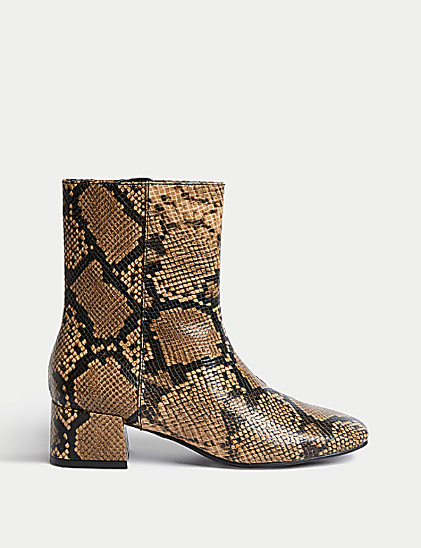 Block Heel Ankle Boots