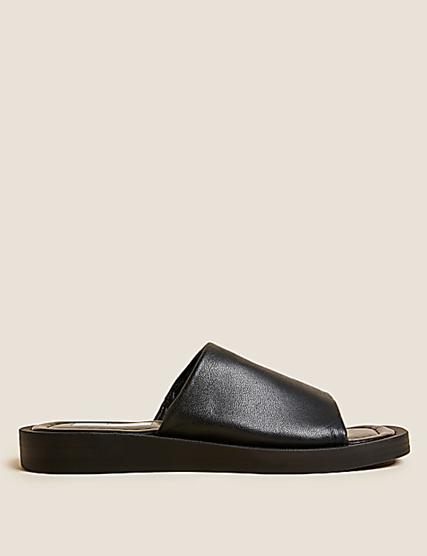 Buy Leather Flat Mules at Marks Spencer