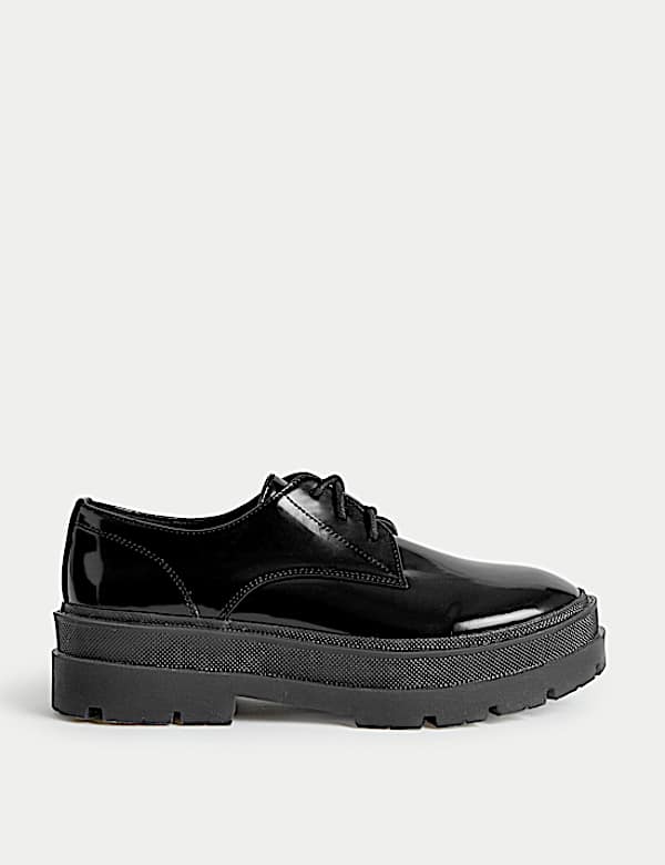 Chunky Lace-Up Flatform Brogues