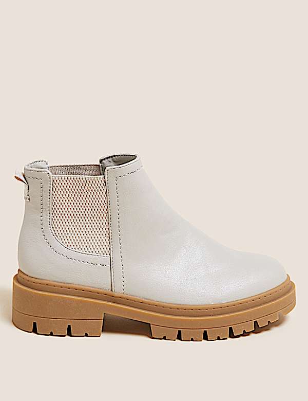 Wide Fit Chunky Chelsea Ankle Boots