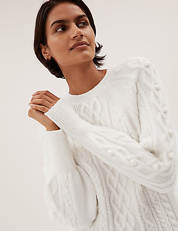 Cable Knit Mini Jumper Dress