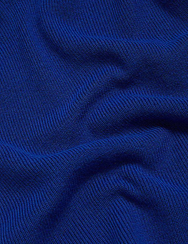 Soft Touch Ribbed V-Neck Jumper