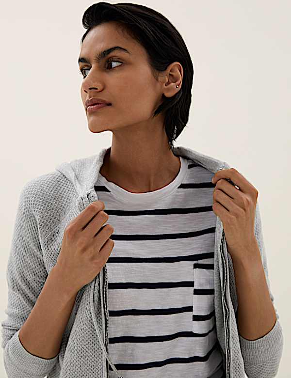 Soft Touch Textured Hoodie