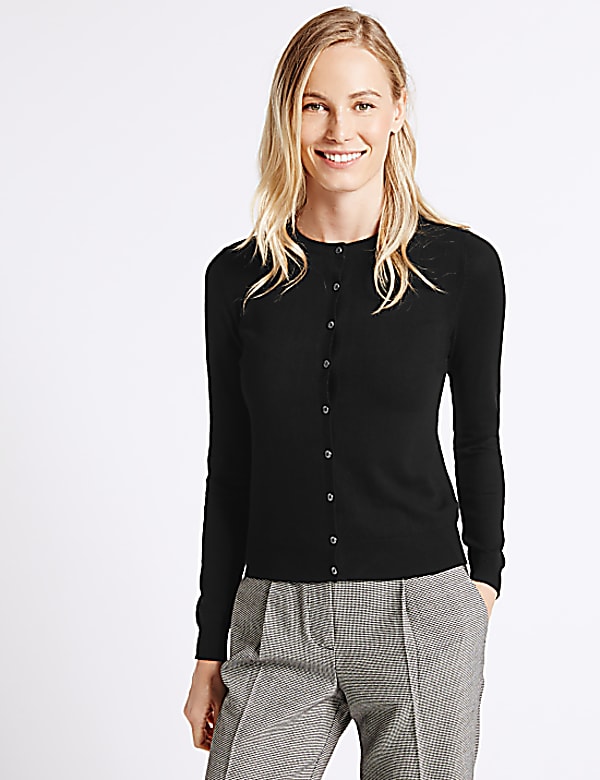 Round Neck Cardigan