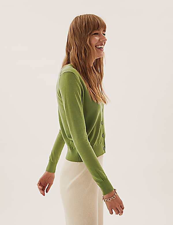 Buy Pure Merino Wool Cardigan at Marks Spencer