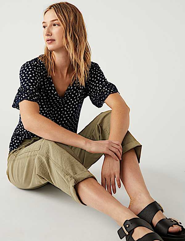 Pure Cotton Printed Top