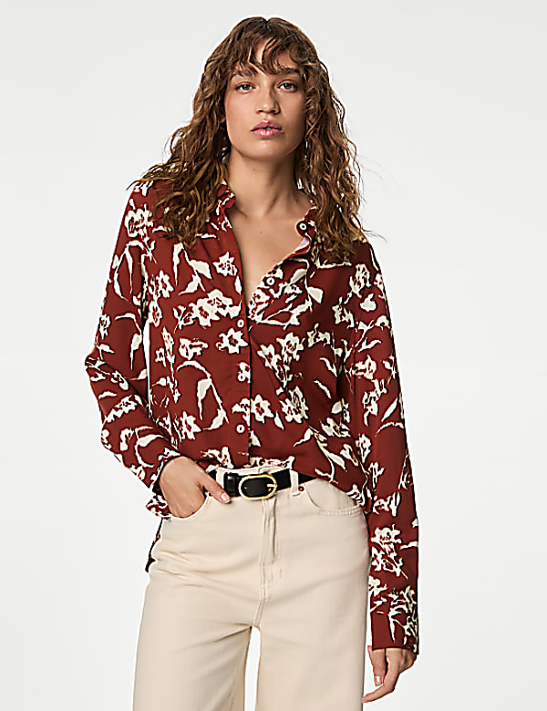 Printed Collared Shirt