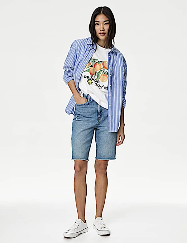 Pure Cotton Printed Oversized T-Shirt