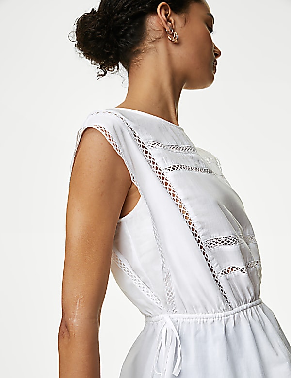 Pure Cotton Tie Waist Vest