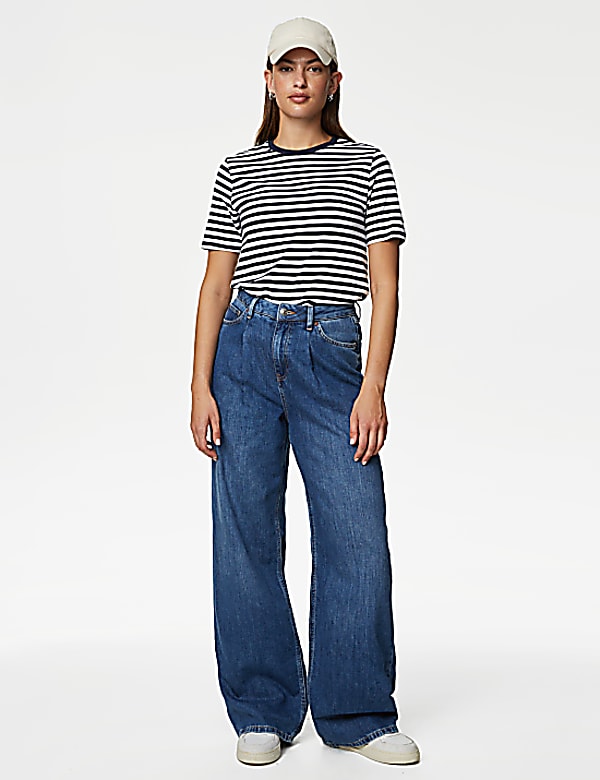 Pure Cotton Striped Everyday Fit T-Shirt