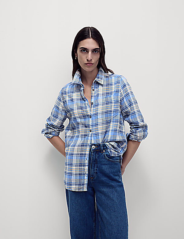 Pure Cotton Checked Shirt