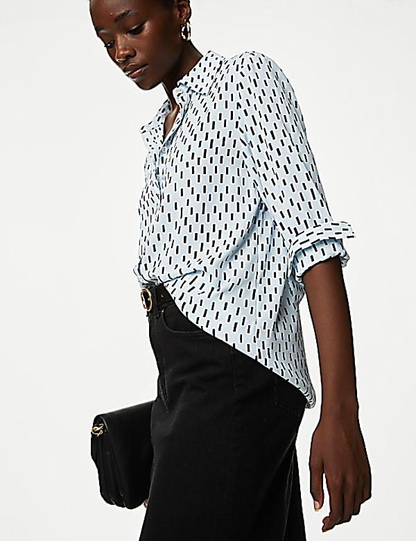 Printed Collared Shirt