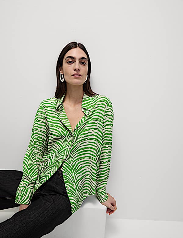Printed Collared Shirt