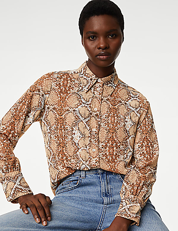 Printed Collared Shirt
