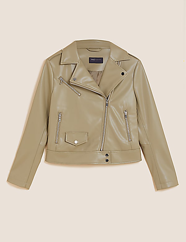 Faux Leather Biker Jacket