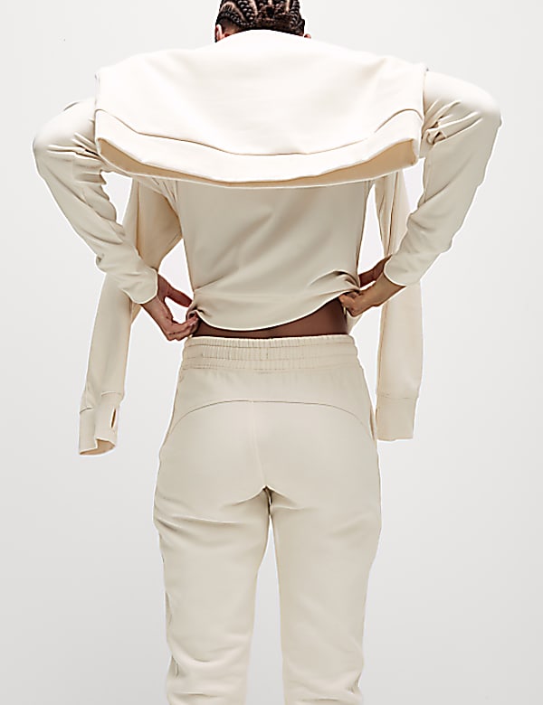 Cotton Rich RelaxedHigh Waisted Joggers