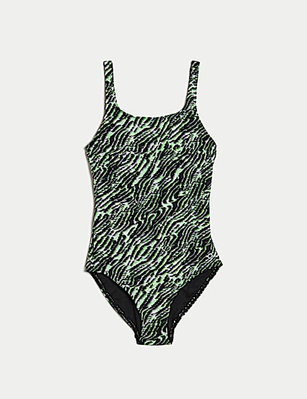 Animal Print Padded Scoop Neck Swimsuit