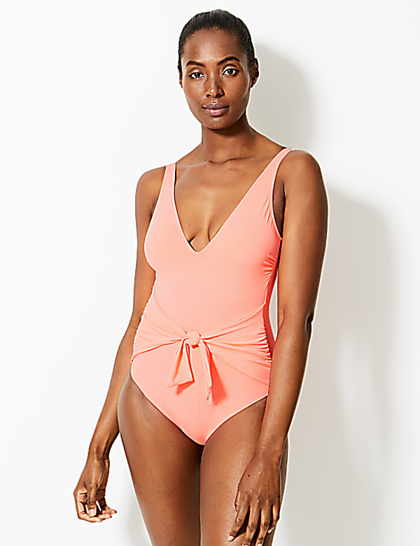 Buy Secret Slimming Padded Plunge Swimsuit at Marks Spencer