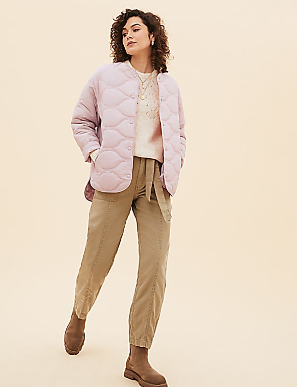 Buy Padded Collarless Puffer Jacket at Marks Spencer