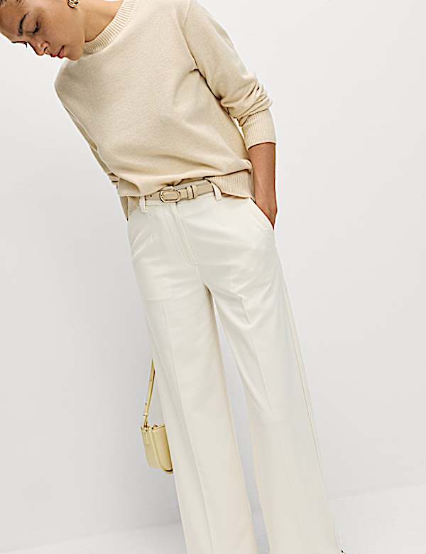 Woven Wide Leg Trousers