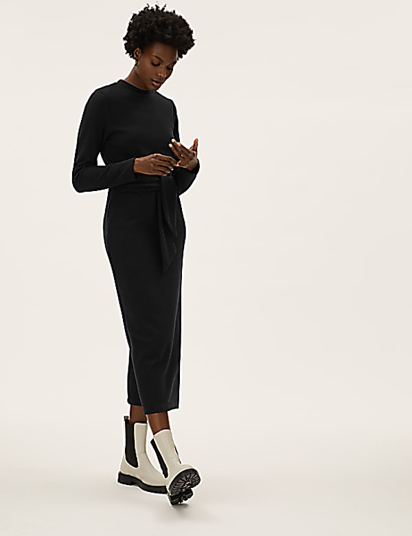 Front tie shift dress shop