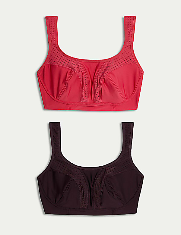 2pk Ultimate Support Non Wired Sports Bras A-E