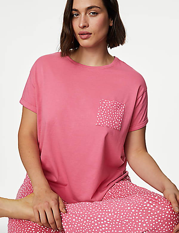 Pure Cotton Spot Print Pyjama Set