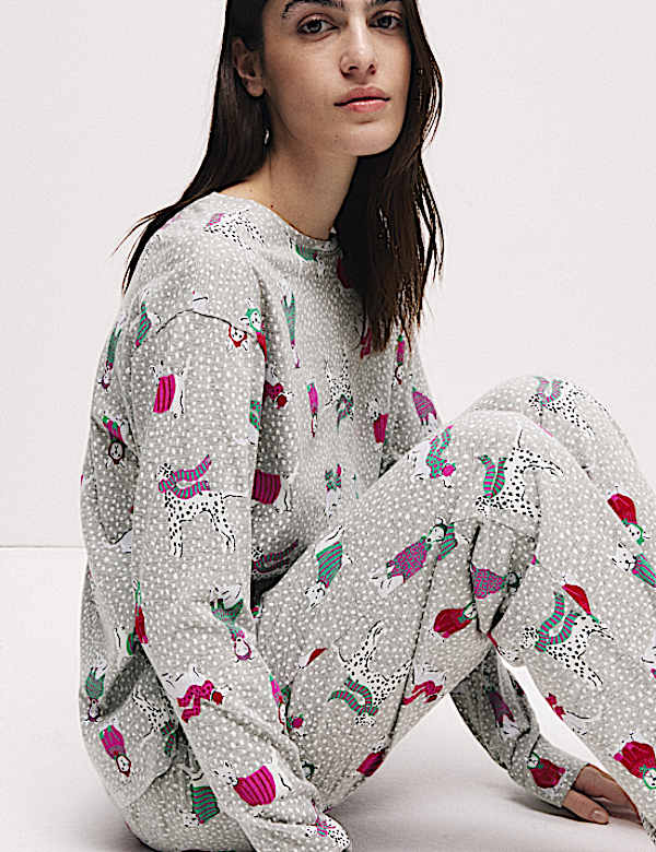 Cotton Rich Print Pyjama Set