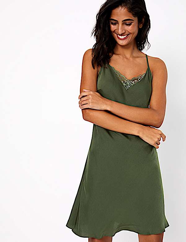 Satin Short Chemise