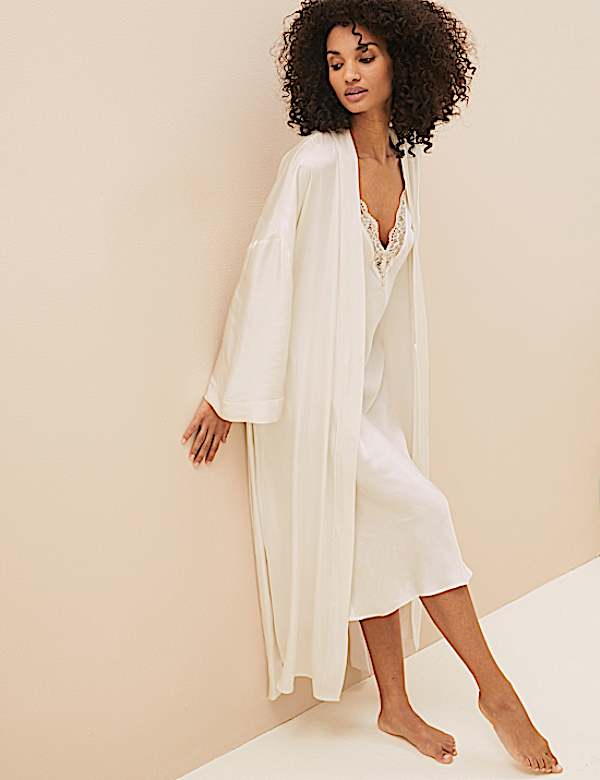 Satin & Lace Wrap