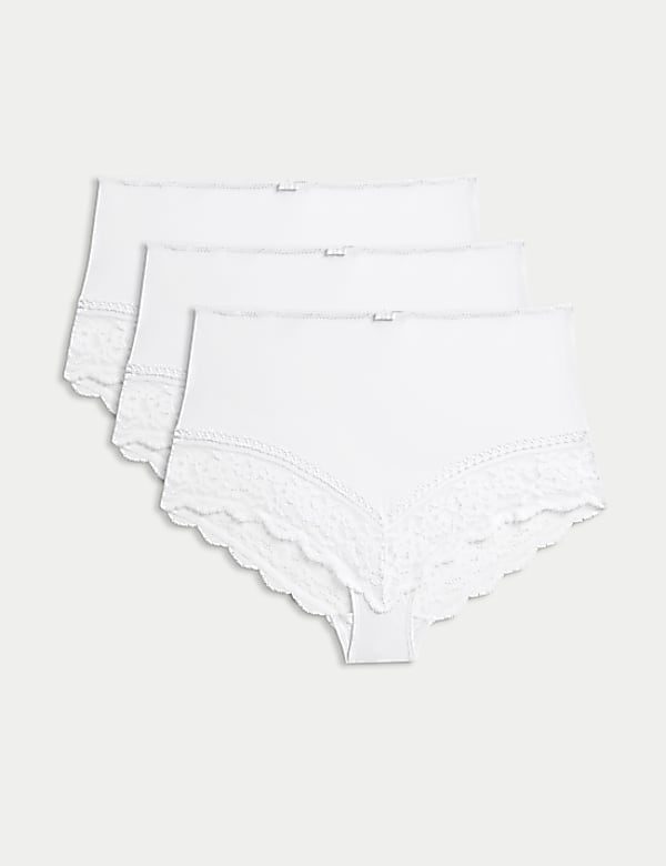3pk Lace Trim Full Briefs