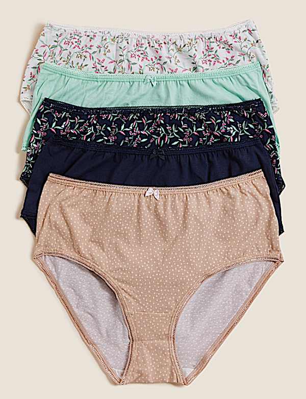 5 Pack Cotton Mix Knicker
