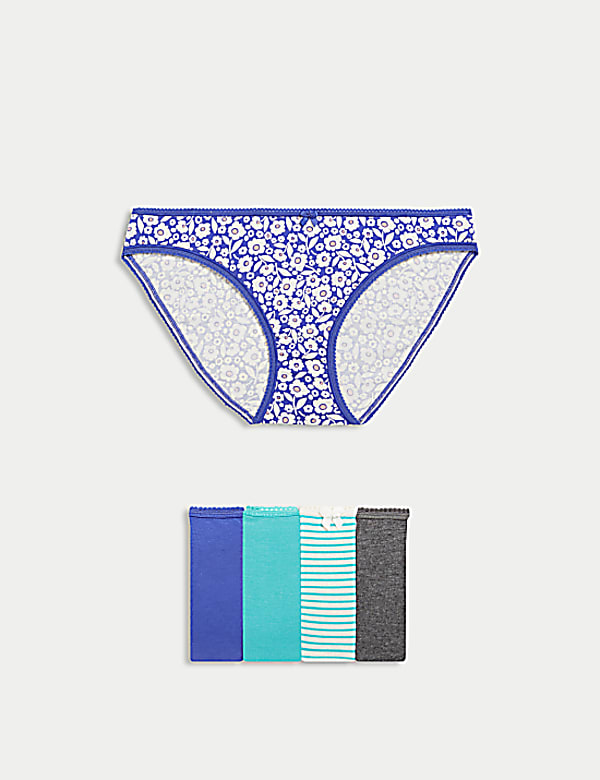5pk Cotton Lycra™ Bikini Knickers