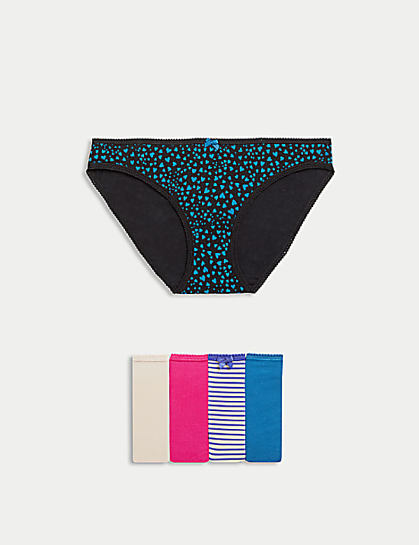 5pk Cotton Lycra™ Bikini Knickers