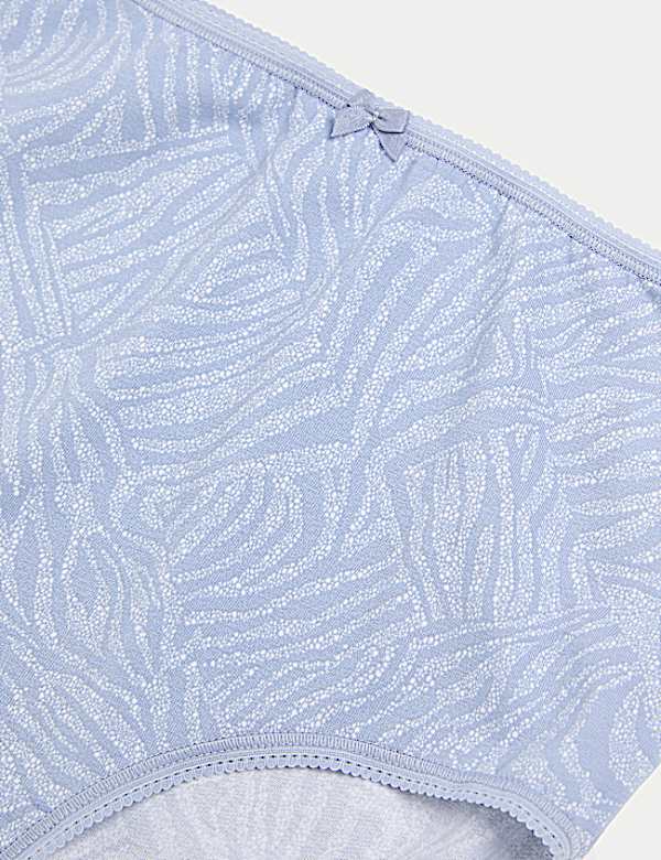 5pk Cotton Lycra™ Printed Full Briefs