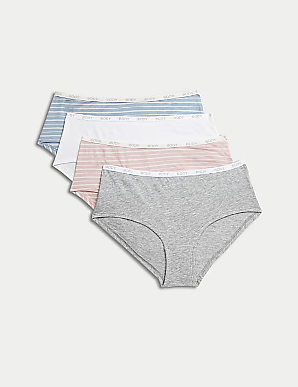 4pk Cotton Rich Low Rise Shorts