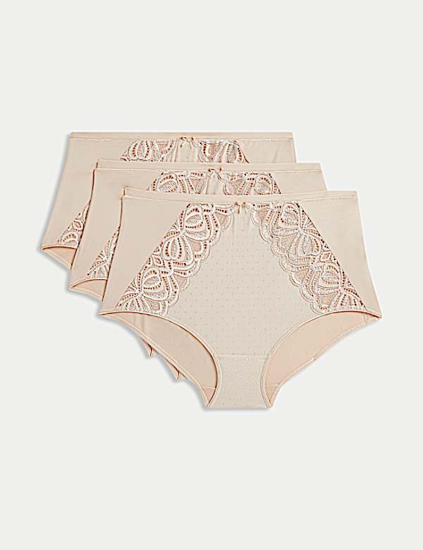 3pk Amelia Lace Full Briefs