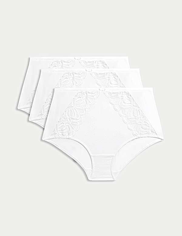3pk Amelia Lace Full Briefs